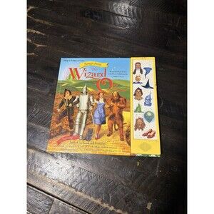USED Wizard of Oz 1996 Play-A-Song Big Story Book Turner Entertainment Vintage